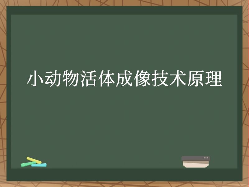 小动物活体成像技术原理